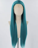 Green Straight Synthetic Lace Front Wig WW839