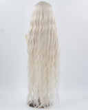 40 Inch Long Grey Synthetic Wig HW522