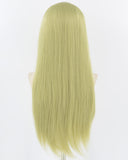 Light Green Long Straight Synthetic Lace Front Wig WW733