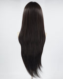 32Inch Long Black Straight Synthetic Wig HW460