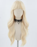 Long Blonde Wavy Synthetic Wig HW523