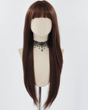 30 Inch Long Brown Synthetic Wig HW554