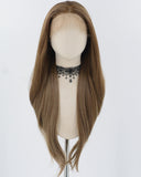 Mixed Brown Long Synthetic Lace Front Wig WW811