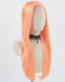 Ombre Orange Long Synthetic Lace Front Wig WW773