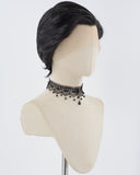 Natural Black Short Synthetic Lace Front Wig MW015