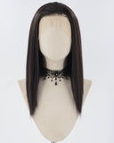 Natural Black Straight Synthetic Lace Front Wig WW801