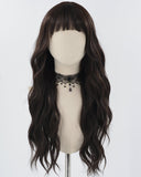 Natural Black Long Curly Synthetic Wig HW561