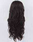 Natural Black Long Wavy Synthetic Lace Front Wig WW741