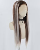 Blonde Brown Synthetic Lace Front Wig WW822