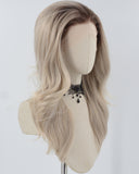 Ombre Ash Brown Synthetic Lace Front Wig WW494