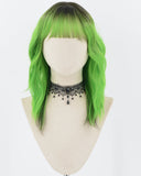 Ombre Green Synthetic Wig HW492