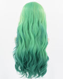 Ombre Green Synthetic Lace Front Wig WW717