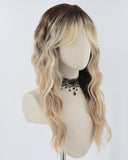 Ombre Blonde Curly Synthetic Wig HW603