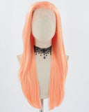 Ombre Orange Long Synthetic Lace Front Wig WW773