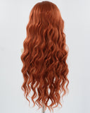 Copper Red Synthetic Lace Front Wig WT166