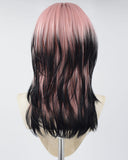 Pink Ombre Black Synthetic Wig HW437