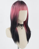 Black Ombre Pink Synthetic Wig HW506