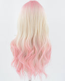 Pink Ombre Blonde Synthetic Wig HW505