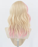 Pink Blonde Short Synthetic Wig HW489