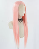 Pink Synthetic Lace Front Wig WW795