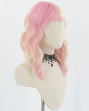 Pink Blonde Short Synthetic Wig HW489