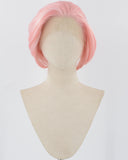 Pink Short Synthetic Lace Front Wig MW018