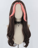 Pink Brown Synthetic Wig HW613