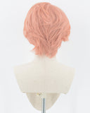 Rose Pink Synthetic Lace Front Wig MW019