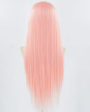 Pink Synthetic Lace Front Wig WW795