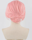 Pink Short Synthetic Lace Front Wig MW018