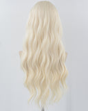 White Blonde Curly Synthetic Wig HW601