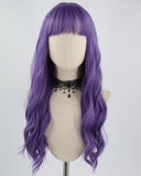 Purple Curly Synthetic Wig HW309