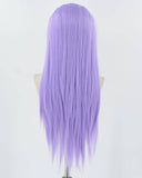 Purple Long Straight Synthetic Lace Front Wig WW876