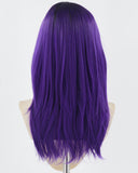 Purple Straight Synthetic Wig HW507