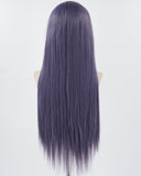 Long Straight Purple Synthetic Lace Front Wig WW771