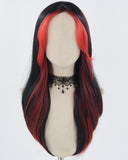 Red Black Synthetic Wig HW517