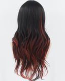 Red Black Synthetic Wig HW484