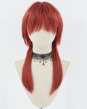 Red Long Synthetic Wig HW490