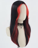 Red Black Synthetic Wig HW517