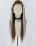 Blonde Brown Synthetic Lace Front Wig WW822