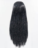 Black Tinsel Lace Front Wig WW713