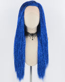 Blue Tinsel Synthetic Lace Front Wig WW727