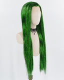 Green Tinsel Straight Lace Front Wig WW715