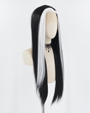 White Black Synthetic Lace Front Wig WW723