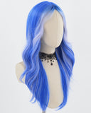 Blue White Synthetic Wig HW512