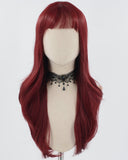 Wine Red Long Synthetic Wig HW530