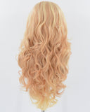 Orenge Yellow Long Wavy Synthetic Lace Front Wig WW737